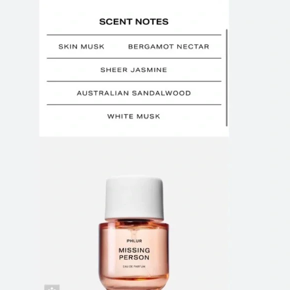 Missing Person Phlur ( TYPE) Perfume Oil - Picture 3 of 3